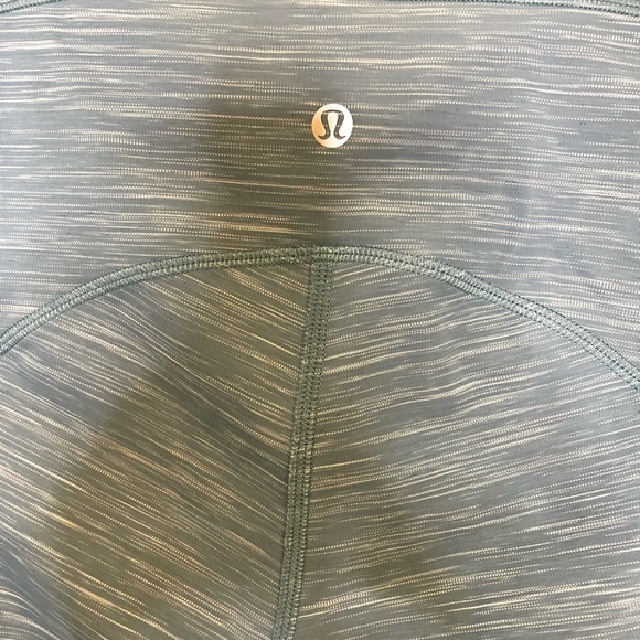 Lululemon Power Thru High Rise Tight Heathered Capture Blue size 10 - Picture 6 of 10